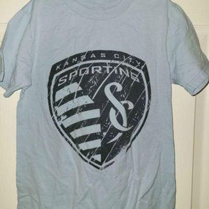 Sporting Kansas City MLS Youth Light Blue Tshirt Size Small